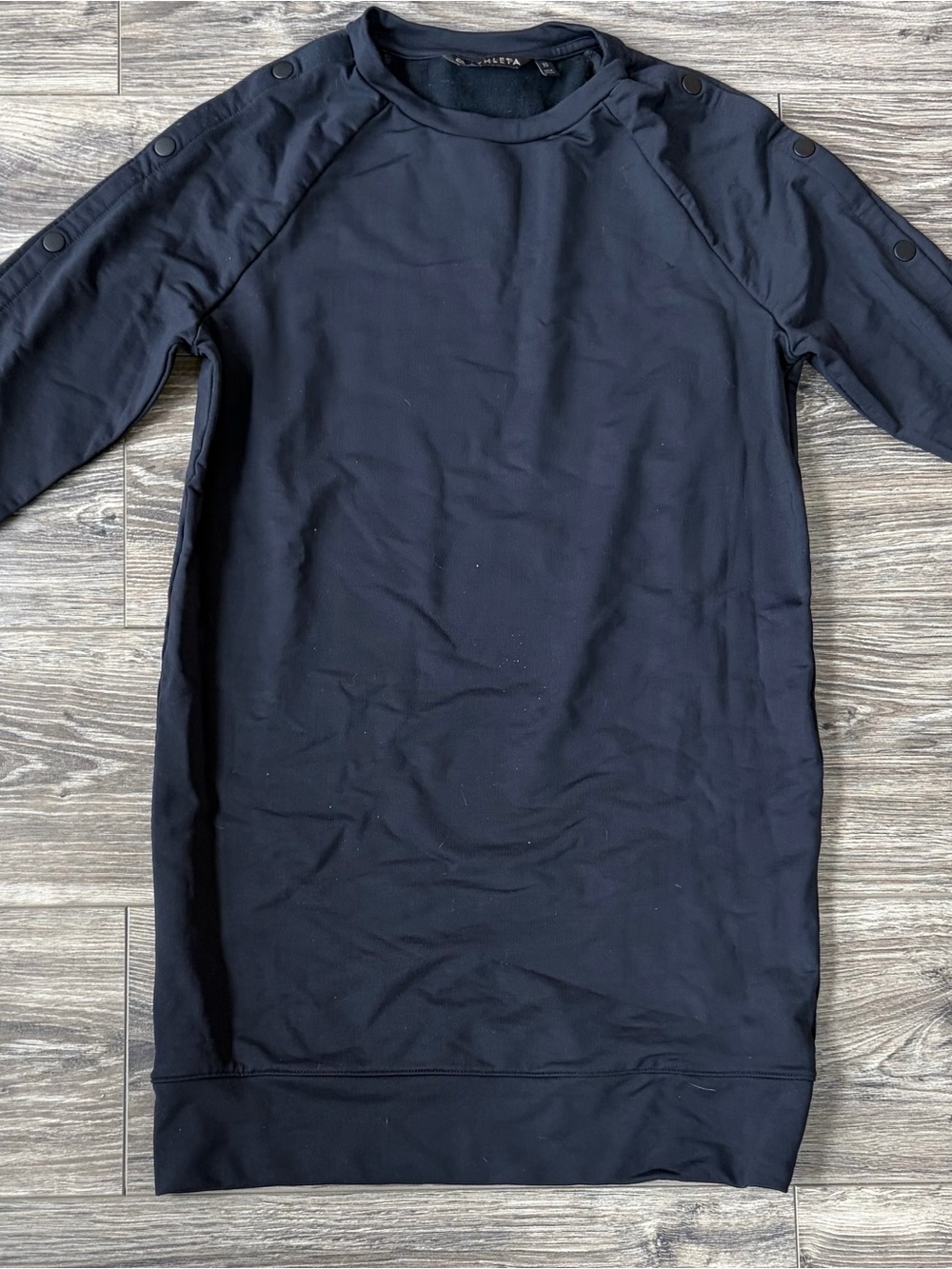 Athleta Black Long-Sleeve Tunic Dress